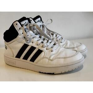 Adidas Hoops 3.0 IG3715 Boys White Basketball Sneakers Size 5 Preowned